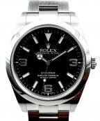ROLEXロレックス）の古着「Explorer エクスプローラーⅠ Ref:214270 黒文字盤」｜黒文字盤