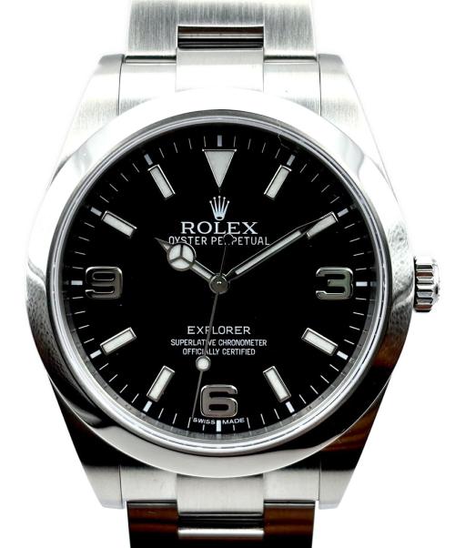 ROLEX（ロレックス）ROLEX (ロレックス) Explorer エクスプローラーⅠ Ref:214270 黒文字盤 黒文字盤 サイズ:39mm/19cmの古着・服飾アイテム