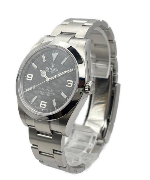 ROLEX（ロレックス）ROLEX (ロレックス) Explorer エクスプローラーⅠ Ref:214270 黒文字盤 黒文字盤 サイズ:39mm/19cmの古着・服飾アイテム