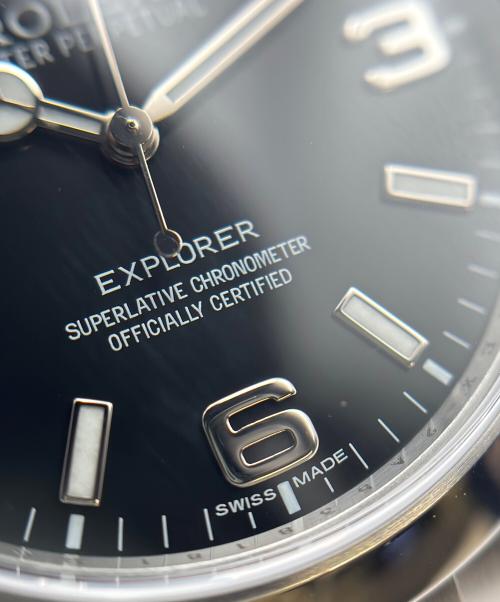 ROLEX（ロレックス）ROLEX (ロレックス) Explorer エクスプローラーⅠ Ref:214270 黒文字盤 黒文字盤 サイズ:39mm/19cmの古着・服飾アイテム