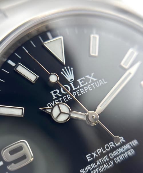 ROLEX（ロレックス）ROLEX (ロレックス) Explorer エクスプローラーⅠ Ref:214270 黒文字盤 黒文字盤 サイズ:39mm/19cmの古着・服飾アイテム
