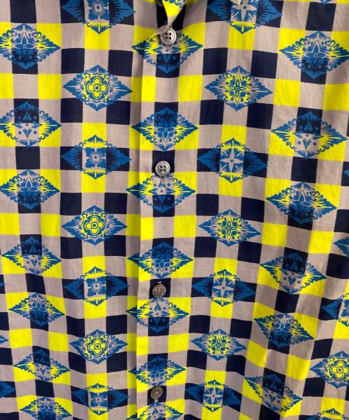 LOUIS VUITTON（ルイ ヴィトン）LOUIS VUITTON (ルイ ヴィトン) ダミエマサイチェック半袖シャツ 黄緑 サイズ:Mの古着・服飾アイテム