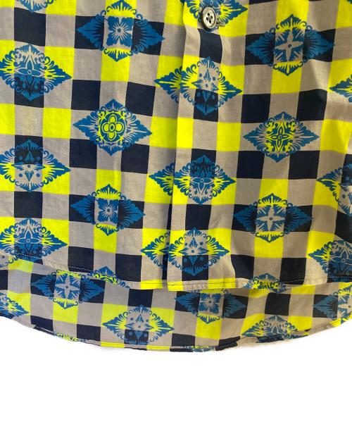 LOUIS VUITTON（ルイ ヴィトン）LOUIS VUITTON (ルイ ヴィトン) ダミエマサイチェック半袖シャツ 黄緑 サイズ:Mの古着・服飾アイテム