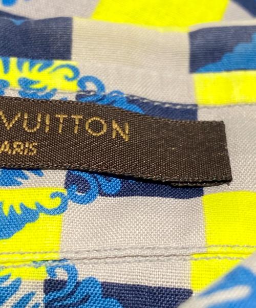 LOUIS VUITTON（ルイ ヴィトン）LOUIS VUITTON (ルイ ヴィトン) ダミエマサイチェック半袖シャツ 黄緑 サイズ:Mの古着・服飾アイテム