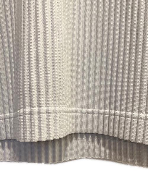 HOMME PLISSE ISSEY MIYAKE（オム プリッセ イッセイ ミヤケ）HOMME PLISSE ISSEY MIYAKE (オム プリッセ イッセイ ミヤケ) プリーツカットソー ライトグレー サイズ:2の古着・服飾アイテム
