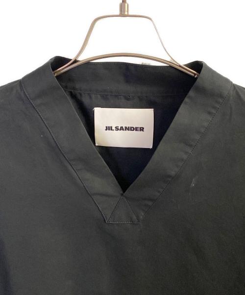 JIL SANDER（ジルサンダー）JIL SANDER (ジルサンダー) ＶネックTシャツ ブラック サイズ:Mの古着・服飾アイテム