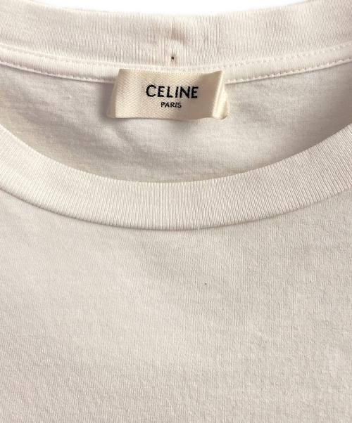 CELINE（セリーヌ）CELINE (セリーヌ) ロゴTシャツ ホワイト サイズ:Mの古着・服飾アイテム