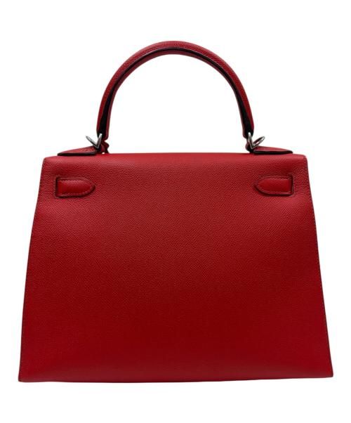 HERMES（エルメス）HERMES (エルメス) ケリー28/ヴェルソ/外縫い/エプソン/ルージュクー×ルージュグレナ/Y刻印：2020年製造/シルバー金具 ルージュクー×ルージュグレナ サイズ:28の古着・服飾アイテム