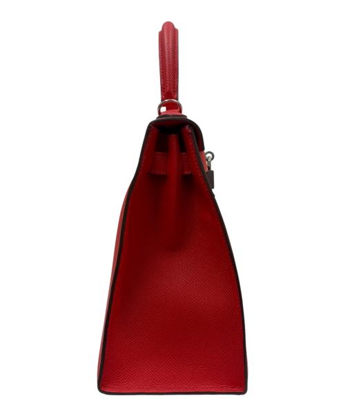 HERMES（エルメス）HERMES (エルメス) ケリー28/ヴェルソ/外縫い/エプソン/ルージュクー×ルージュグレナ/Y刻印：2020年製造/シルバー金具 ルージュクー×ルージュグレナ サイズ:28の古着・服飾アイテム