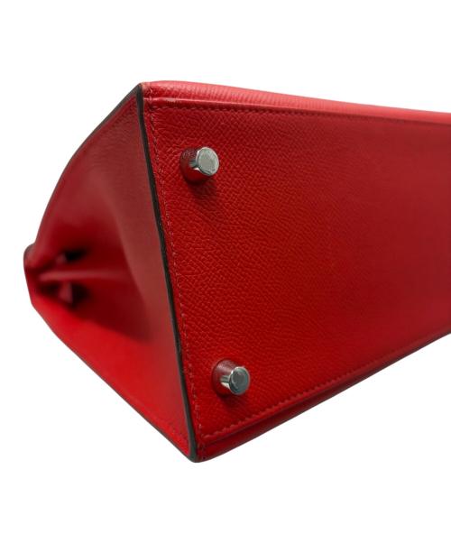 HERMES（エルメス）HERMES (エルメス) ケリー28/ヴェルソ/外縫い/エプソン/ルージュクー×ルージュグレナ/Y刻印：2020年製造/シルバー金具 ルージュクー×ルージュグレナ サイズ:28の古着・服飾アイテム