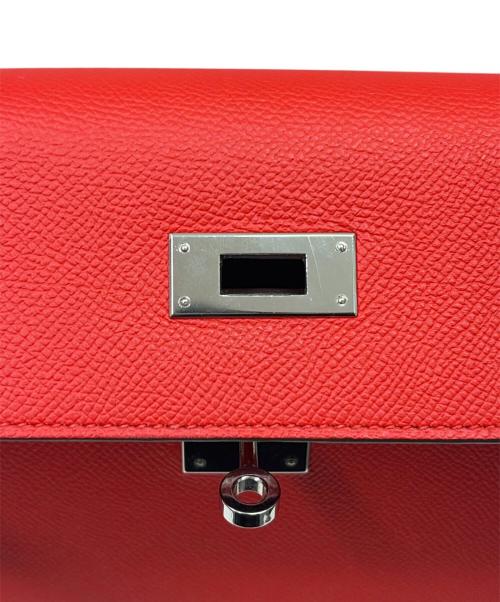 HERMES（エルメス）HERMES (エルメス) ケリー28/ヴェルソ/外縫い/エプソン/ルージュクー×ルージュグレナ/Y刻印：2020年製造/シルバー金具 ルージュクー×ルージュグレナ サイズ:28の古着・服飾アイテム