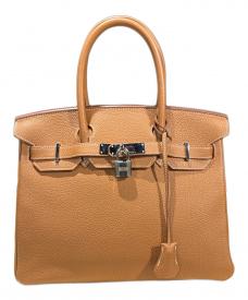 HERMESエルメス）の古着「バーキン30/シルバー金具/トゴ/ゴールド」｜ゴールド