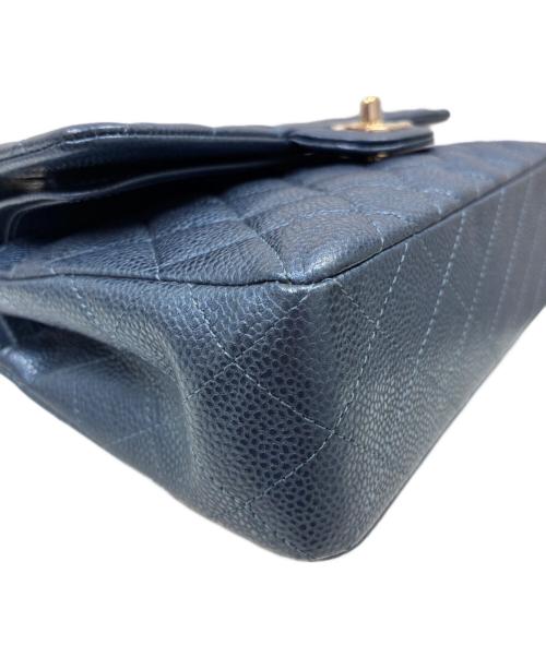 CHANEL（シャネル）CHANEL (シャネル) マトラッセ23 Wフラップチェーンショルダーバッグ  メタリックネイビー サイズ:23の古着・服飾アイテム