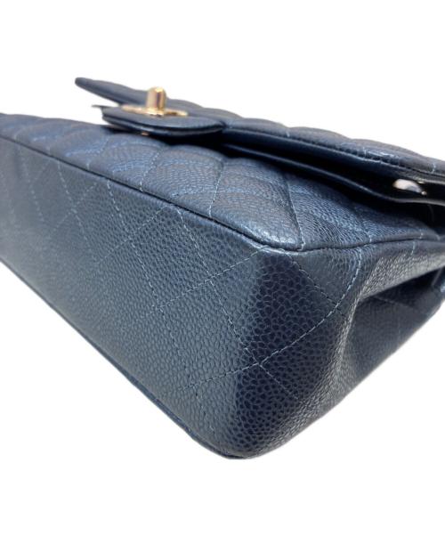 CHANEL（シャネル）CHANEL (シャネル) マトラッセ23 Wフラップチェーンショルダーバッグ  メタリックネイビー サイズ:23の古着・服飾アイテム