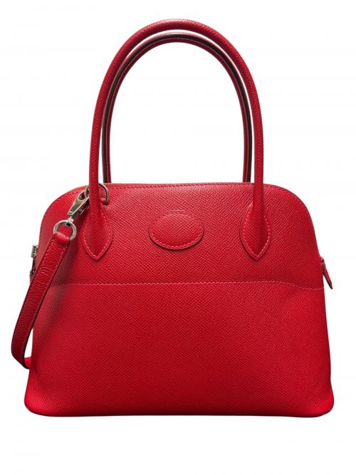 HERMES（エルメス）HERMES (エルメス) ボリード 27/ヴォーエプソン/ルージュヴィフ/T刻印：2015年製造/シルバー金具 ルージュヴィフ サイズ:27の古着・服飾アイテム