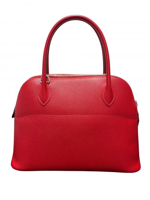 HERMES（エルメス）HERMES (エルメス) ボリード 27/ヴォーエプソン/ルージュヴィフ/T刻印：2015年製造/シルバー金具 ルージュヴィフ サイズ:27の古着・服飾アイテム