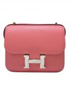 HERMESエルメス）の古着「コンスタンス ミニ/ヴォースイフト/ローズアザレ/D刻印：2019年製造/シルバー金具」｜ローズアザレ