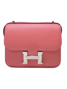 HERMES（エルメス）の古着「コンスタンス ミニ/ヴォースイフト/ローズアザレ/D刻印：2019年製造/シルバー金具」｜ローズアザレ