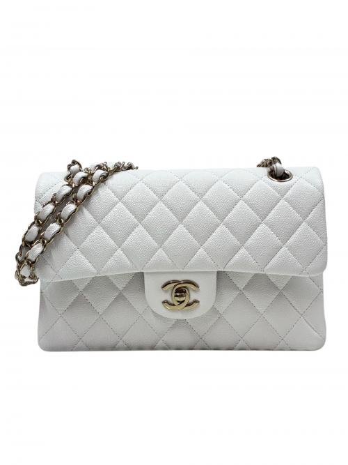 CHANEL（シャネル）CHANEL (シャネル) マトラッセ23 Wフラップチェーンショルダーバッグ ホワイト サイズ:23の古着・服飾アイテム