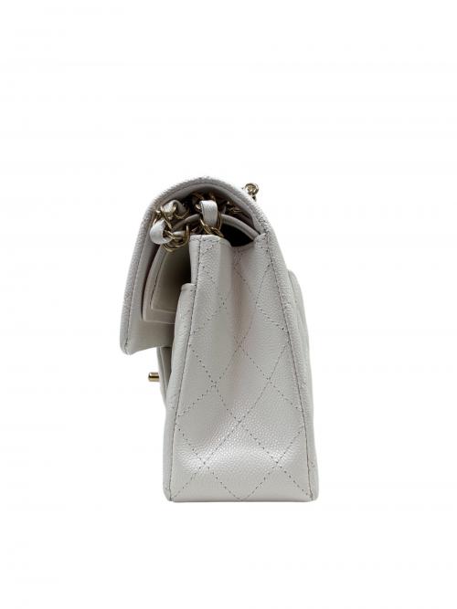 CHANEL（シャネル）CHANEL (シャネル) マトラッセ23 Wフラップチェーンショルダーバッグ ホワイト サイズ:23の古着・服飾アイテム