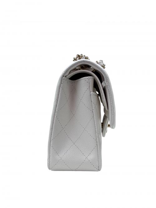 CHANEL（シャネル）CHANEL (シャネル) マトラッセ23 Wフラップチェーンショルダーバッグ ホワイト サイズ:23の古着・服飾アイテム