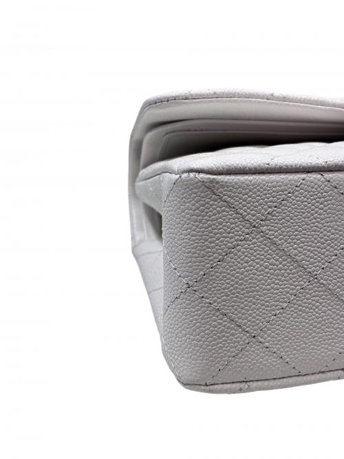 CHANEL（シャネル）CHANEL (シャネル) マトラッセ23 Wフラップチェーンショルダーバッグ ホワイト サイズ:23の古着・服飾アイテム