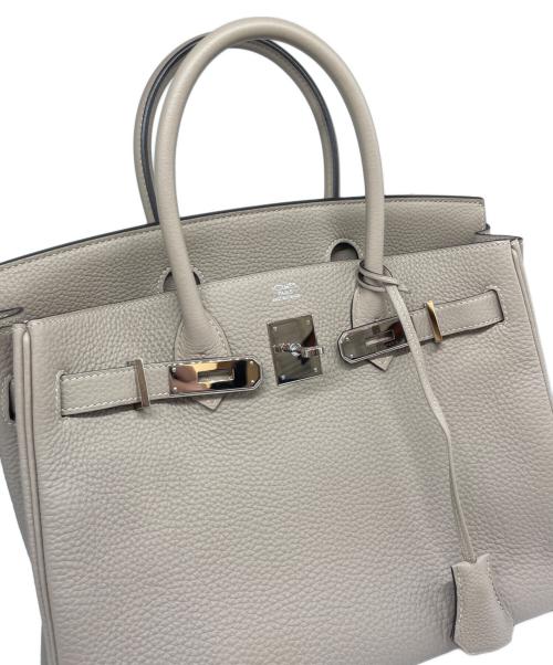 HERMES（エルメス）HERMES (エルメス) バーキン 30/T刻印:2015年製/トゴ/トレンチ/シルバー金具 トゥルティエールグレー サイズ:30の古着・服飾アイテム