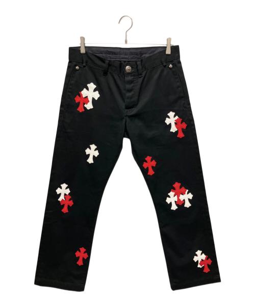 CHROME HEARTS（クロムハーツ）CHROME HEARTS (クロムハーツ) CH PLUS CROSS PATCH CHINO(CHプラス クロスパッチチノ) ブラック サイズ:W32の古着・服飾アイテム
