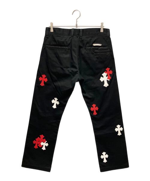 CHROME HEARTS（クロムハーツ）CHROME HEARTS (クロムハーツ) CH PLUS CROSS PATCH CHINO(CHプラス クロスパッチチノ) ブラック サイズ:W32の古着・服飾アイテム