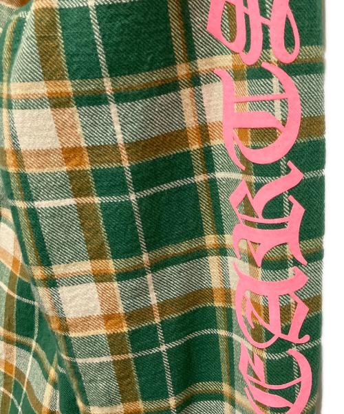 CHROME HEARTS（クロムハーツ）CHROME HEARTS (クロムハーツ) CH FLANNEL SHIRTS グリーン サイズ:Mの古着・服飾アイテム
