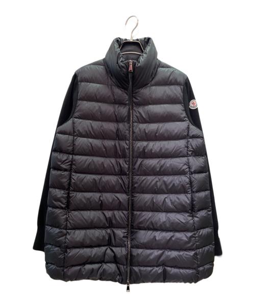 MONCLER（モンクレール）MONCLER (モンクレール) ニット切替ダウンジャケット ブラック サイズ:Ｌの古着・服飾アイテム