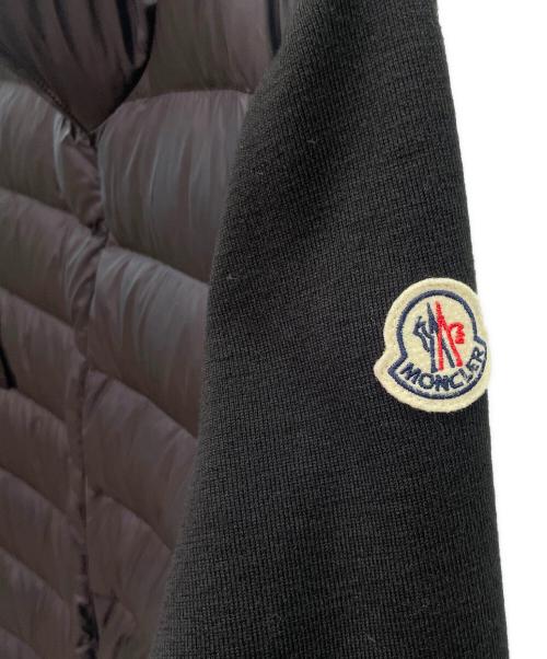 MONCLER（モンクレール）MONCLER (モンクレール) ニット切替ダウンジャケット ブラック サイズ:Ｌの古着・服飾アイテム
