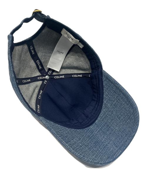 CELINE（セリーヌ）CELINE (セリーヌ) トリオンフデニムキャップ　2AUT6930F.07DU サイズ:Lの古着・服飾アイテム