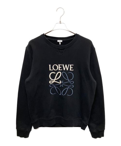 LOEWE（ロエベ）LOEWE (ロエベ) LOEWE Anagram Logo Cotton Sweatshirt/アナグラムロゴスウェット ブラック サイズ:XLの古着・服飾アイテム
