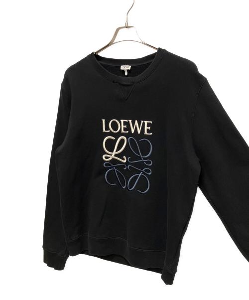 LOEWE（ロエベ）LOEWE (ロエベ) LOEWE Anagram Logo Cotton Sweatshirt/アナグラムロゴスウェット ブラック サイズ:XLの古着・服飾アイテム