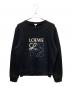LOEWE（ロエベ）の古着「LOEWE Anagram Logo Cotton Sweatshirt/アナグラムロゴスウェット」｜ブラック