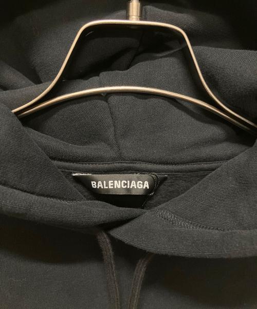 BALENCIAGA（バレンシアガ）BALENCIAGA (バレンシアガ) Balenciaga Logo Hoodie/BBロゴ刺繍プルオーバーパーカー/ロゴパーカー ブラック サイズ:Mの古着・服飾アイテム