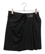 LOEWEロエベ）の古着「ギャザースカート」｜ブラック