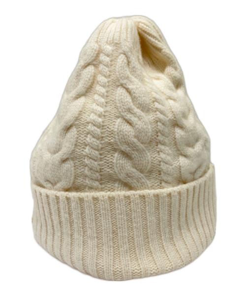 MONCLER（モンクレール）MONCLER (モンクレール) ロゴニットキャップ　	H20939Z70301 ベージュの古着・服飾アイテム