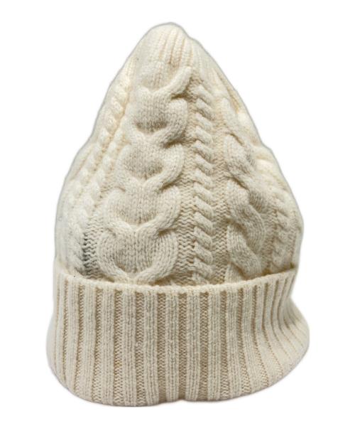 MONCLER（モンクレール）MONCLER (モンクレール) ロゴニットキャップ　	H20939Z70301 ベージュの古着・服飾アイテム