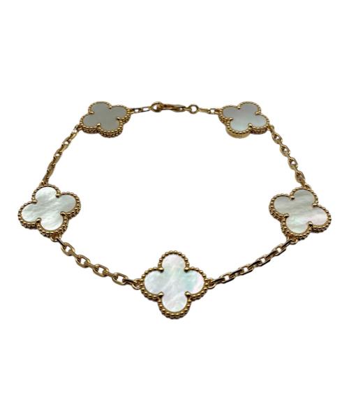 VAN CLEEF & ARPELS（ヴァンクリーフ＆アーペル）VAN CLEEF & ARPELS (ヴァンクリーフ＆アーペル) Vintage Alhambra Bracelet Shell ヴィンテージルハンブラ5Pシェルブレスレット サイズ:ヴィンテージの古着・服飾アイテム