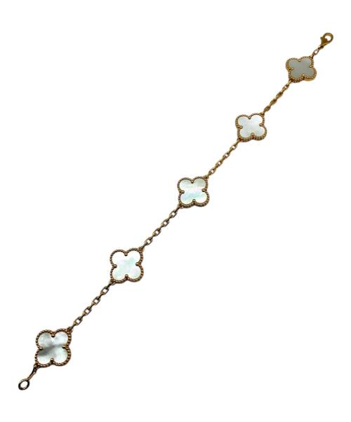 VAN CLEEF & ARPELS（ヴァンクリーフ＆アーペル）VAN CLEEF & ARPELS (ヴァンクリーフ＆アーペル) Vintage Alhambra Bracelet Shell ヴィンテージルハンブラ5Pシェルブレスレット サイズ:ヴィンテージの古着・服飾アイテム