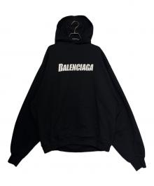 BALENCIAGA（バレンシアガ）の古着「デストロイ加工プルオーバーパーカー」｜ブラック