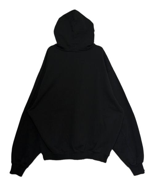 BALENCIAGA（バレンシアガ）BALENCIAGA (バレンシアガ) デストロイ加工プルオーバーパーカー ブラック サイズ:Sの古着・服飾アイテム