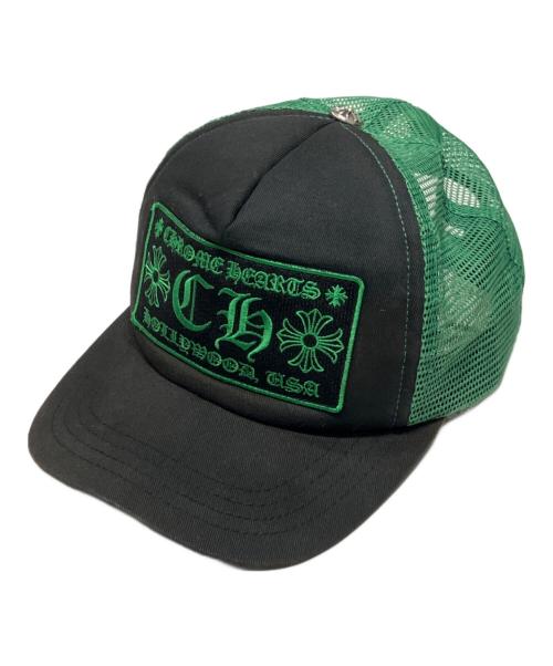 CHROME HEARTS（クロムハーツ）CHROME HEARTS (クロムハーツ) Chrome Hearts Trucker Cap/トラッカーキャップ ブラック×グリーン サイズ:53-60の古着・服飾アイテム