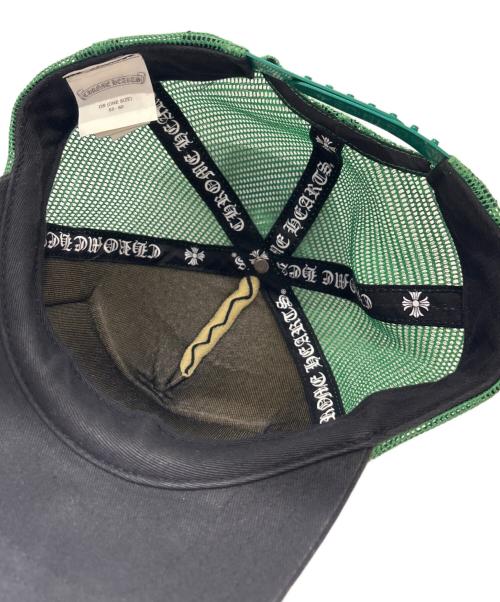 CHROME HEARTS（クロムハーツ）CHROME HEARTS (クロムハーツ) Chrome Hearts Trucker Cap/トラッカーキャップ ブラック×グリーン サイズ:53-60の古着・服飾アイテム