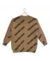 BALENCIAGA (バレンシアガ) 総柄ロゴニット ベージュ サイズ:XS：65000円