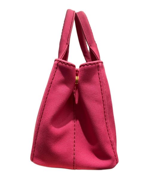 PRADA（プラダ）PRADA (プラダ) カナパミニ ハンドバッグ ピンクの古着・服飾アイテム
