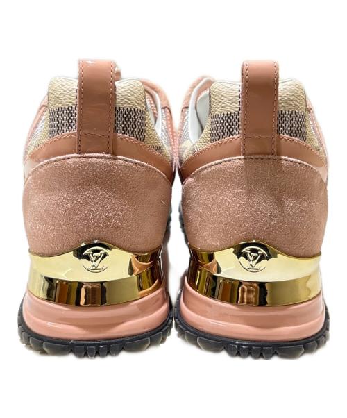 LOUIS VUITTON（ルイ ヴィトン）LOUIS VUITTON (ルイ ヴィトン) ランアウェイインヒールスニーカー ピンク×ホワイト サイズ:36の古着・服飾アイテム