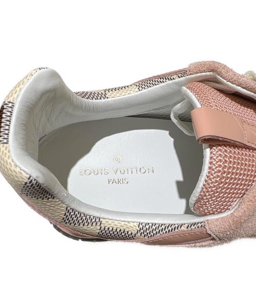 LOUIS VUITTON（ルイ ヴィトン）LOUIS VUITTON (ルイ ヴィトン) ランアウェイインヒールスニーカー ピンク×ホワイト サイズ:36の古着・服飾アイテム